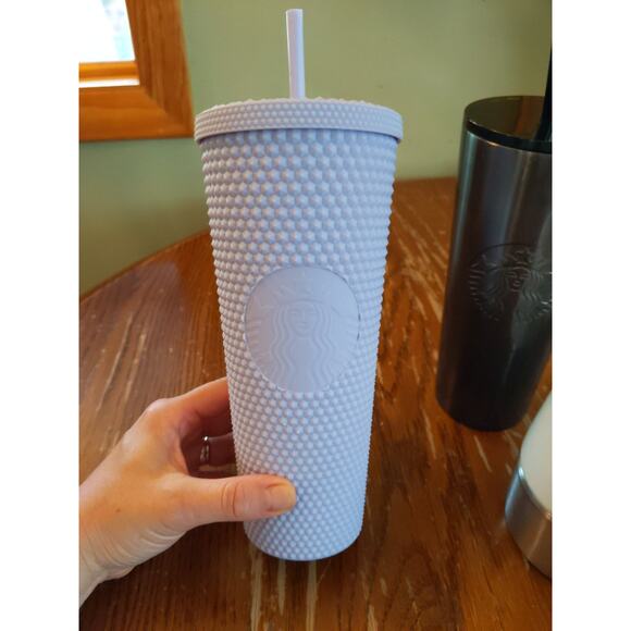 STARBUCKS 3 Piece Bundle Lavender Studded Tumbler Mug Black Cup Drinkware Lot - Picture 2 of 15